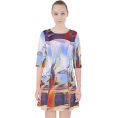 Abstract Tunnel Pocket Dress by NouveauDesign