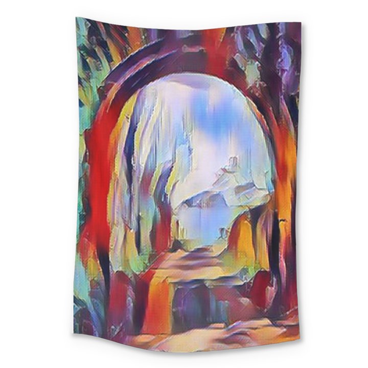 abstract tunnel Large Tapestry