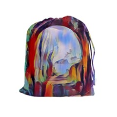 Abstract Tunnel Drawstring Pouches (extra Large) by NouveauDesign