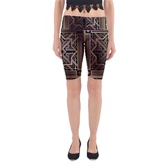 Art Nouveau Yoga Cropped Leggings