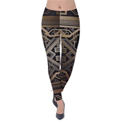 Art Nouveau Velvet Leggings