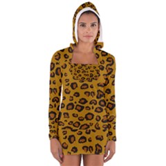 Leopard Long Sleeve Hooded T-shirt by TopitOff