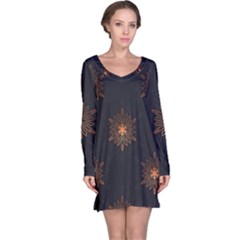 Winter Pattern 11 Long Sleeve Nightdress