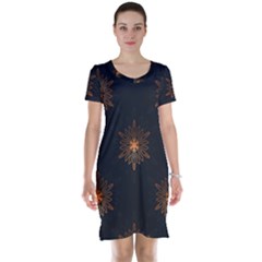 Winter Pattern 11 Short Sleeve Nightdress