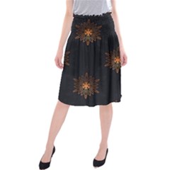 Winter Pattern 11 Midi Beach Skirt