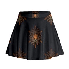 Winter Pattern 11 Mini Flare Skirt