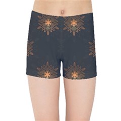 Winter Pattern 11 Kids Sports Shorts