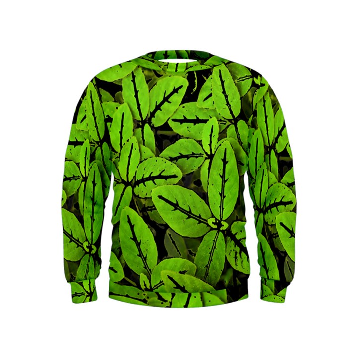 Nature Print Pattern Kids  Sweatshirt