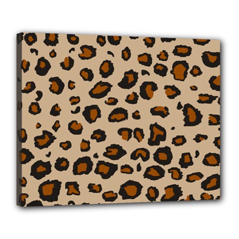 Leopard Print Canvas 20  X 16  by TRENDYcouture