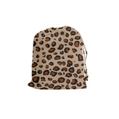 Leopard Print Drawstring Pouches (medium)  by TRENDYcouture