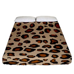 Leopard Print Fitted Sheet (california King Size) by TRENDYcouture