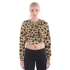 Leopard Print Cropped Sweatshirt by TRENDYcouture