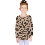 Leopard Print Kids  Long Sleeve Tee