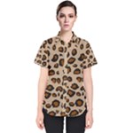 Leopard Print Women s Short Sleeve Shirt