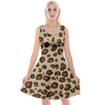 Leopard Print Reversible Velvet Sleeveless Dress