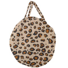 Leopard Print Giant Round Zipper Tote by TRENDYcouture