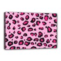 Pink Leopard Canvas 18  x 12  View1