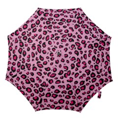 Pink Leopard Hook Handle Umbrellas (Medium)