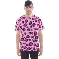 Pink Leopard Men s Sports Mesh Tee