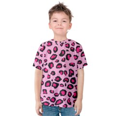 Pink Leopard Kids  Cotton Tee