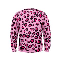 Pink Leopard Kids  Sweatshirt