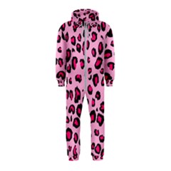 Pink Leopard Hooded Jumpsuit (kids)