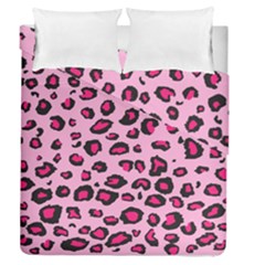 Pink Leopard Duvet Cover Double Side (queen Size)