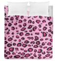 Pink Leopard Duvet Cover Double Side (Queen Size) View1