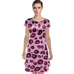 Pink Leopard Cap Sleeve Nightdress
