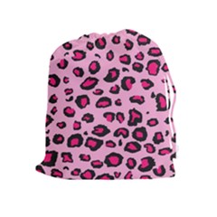 Pink Leopard Drawstring Pouches (extra Large)