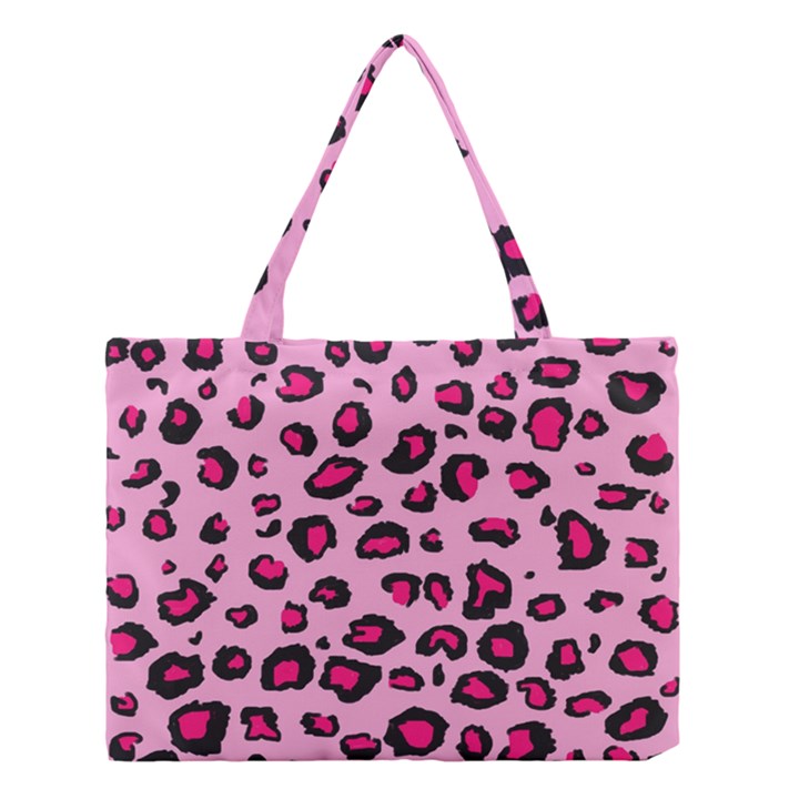Pink Leopard Medium Tote Bag
