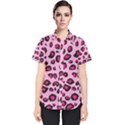 Pink Leopard Women s Short Sleeve Shirt View1