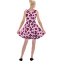 Pink Leopard Velvet Skater Dress View2