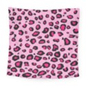 Pink Leopard Square Tapestry (Large) View1