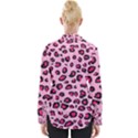 Pink Leopard Womens Long Sleeve Shirt View2