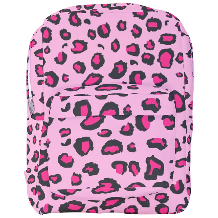 Pink Leopard Full Print Backpack