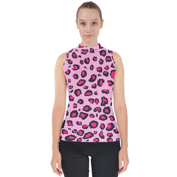 Pink Leopard Shell Top