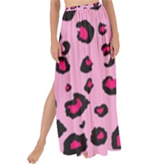 Pink Leopard Maxi Chiffon Tie-up Sarong