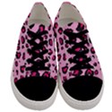 Pink Leopard Men s Low Top Canvas Sneakers View1