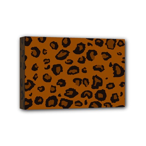 Dark Leopard Mini Canvas 6  X 4  by TRENDYcouture