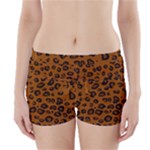 Dark Leopard Boyleg Bikini Wrap Bottoms