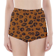 Dark Leopard High-waisted Bikini Bottoms by TRENDYcouture