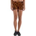 Dark Leopard Yoga Shorts