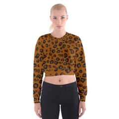 Dark Leopard Cropped Sweatshirt by TRENDYcouture