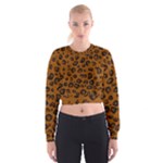 Dark Leopard Cropped Sweatshirt