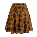 Dark Leopard High Waist Skirt