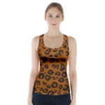 Dark Leopard Racer Back Sports Top