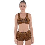 Dark Leopard Racerback Boyleg Bikini Set