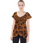 Dark Leopard Lace Front Dolly Top