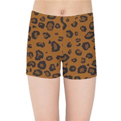 Dark Leopard Kids Sports Shorts by TRENDYcouture